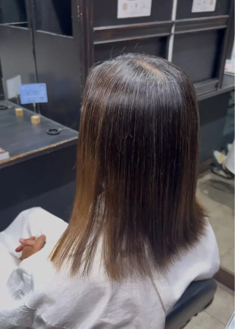 メンズ 縮毛矯正 ifh飯塚店 内藤来樹のヘアスタイル