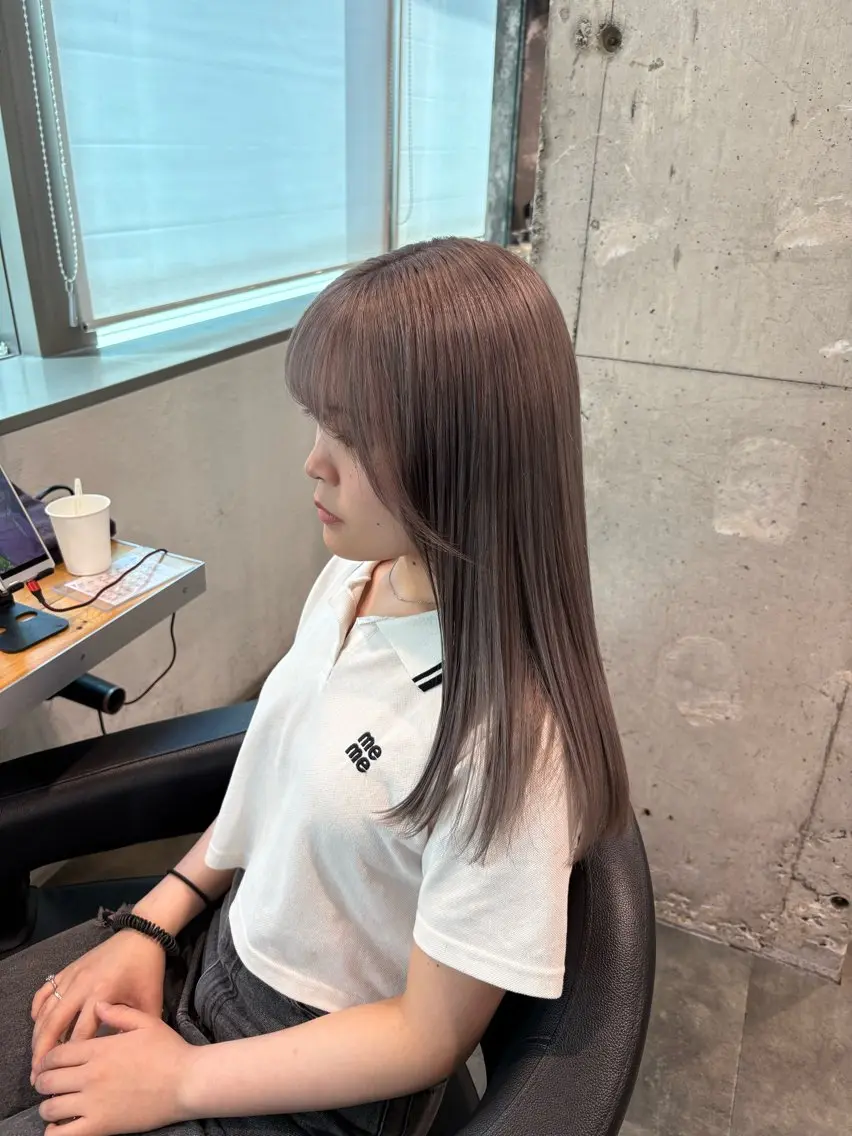 ロング カラー ヘアカラー ハイトーン 横浜💞ミオのヘアスタイル
