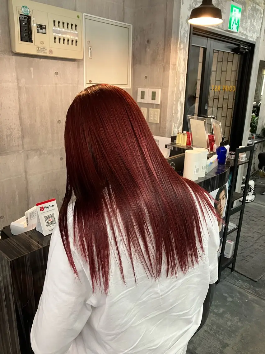 セミロング カラー 町田 翔太のヘアスタイル