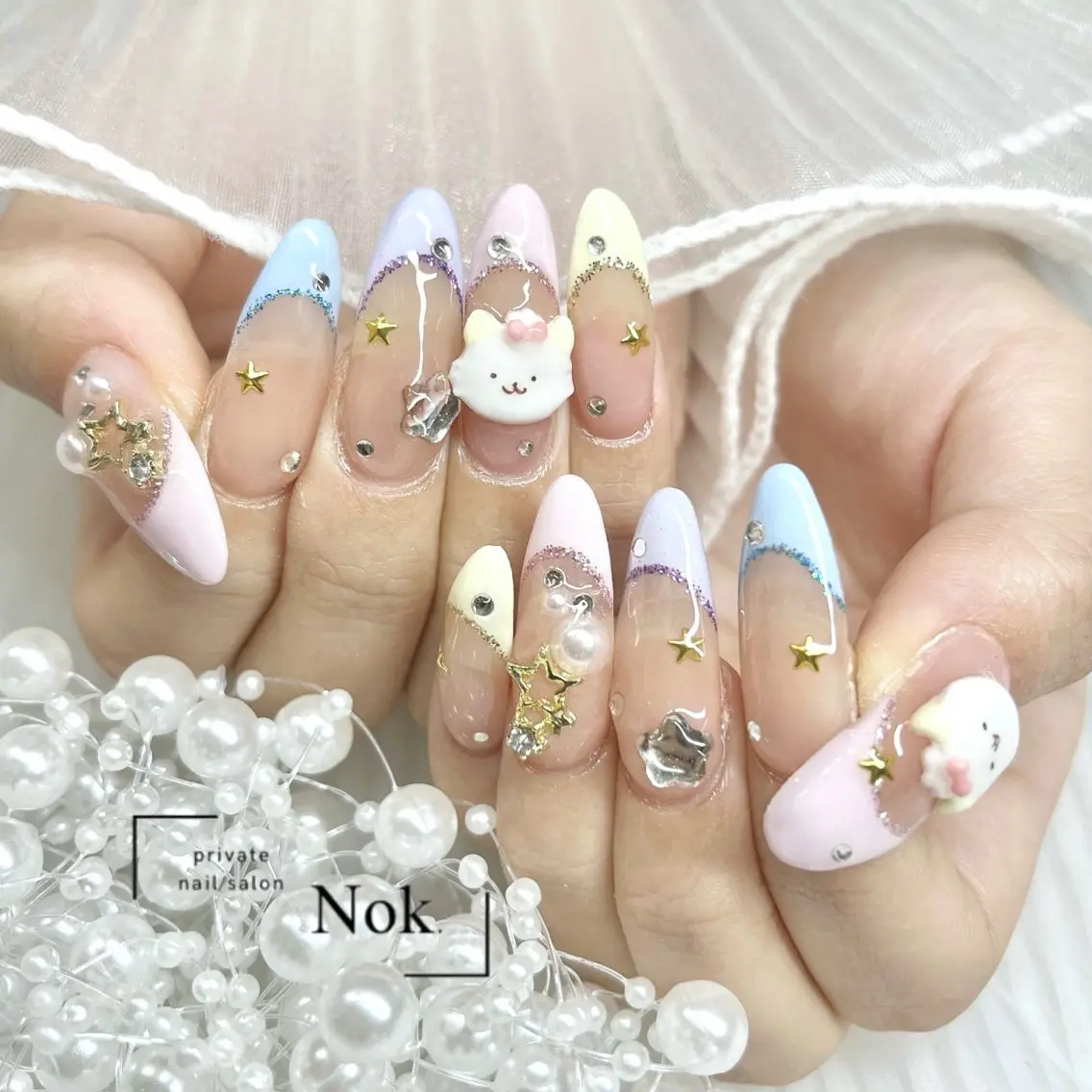 ネイル ハンドネイル 池袋痛ネイル Nok. 渡辺のネイルデザイン