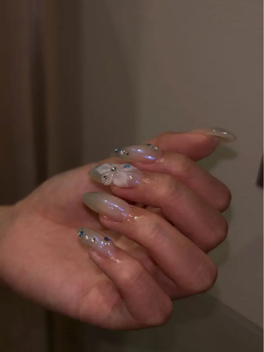 ネイル 韓国ネイル ロングネイル シンプルネイル ワンホンネイル ハンドネイル nailsby kotomiのネイルデザイン
