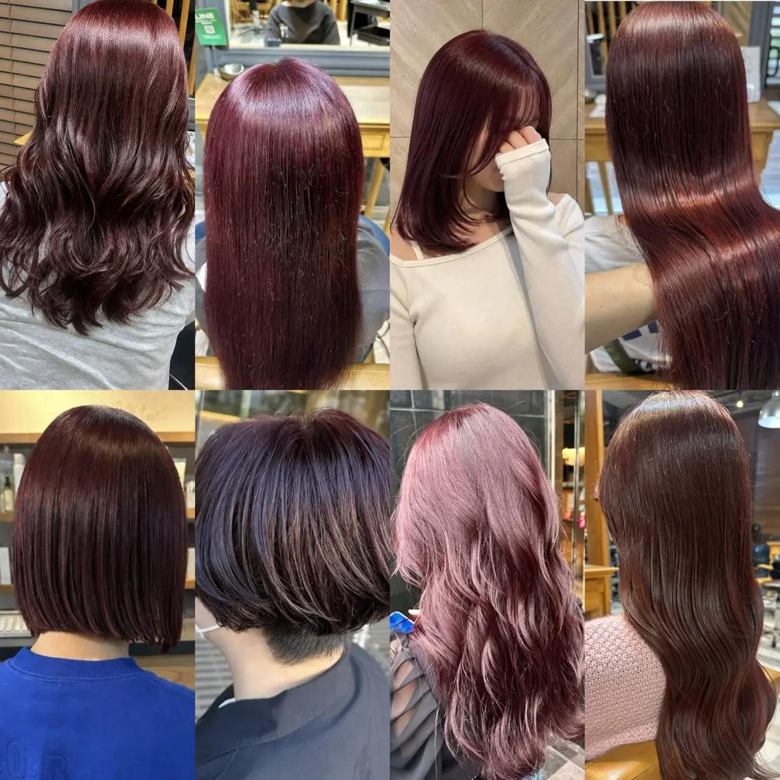 ミディアム カラー レッドカラー ヘアカラー トリートメント 和田 直也のヘアスタイル