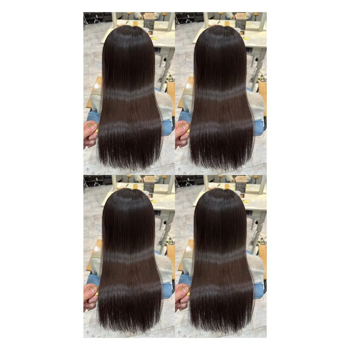 ロング カラー 透明感カラー 髪質改善 縮毛矯正 トリートメント カット ヘアカラー トリートメント 店長✨レイヤー✖️ 髪質改善✖️韓国ヘアのヘアスタイル