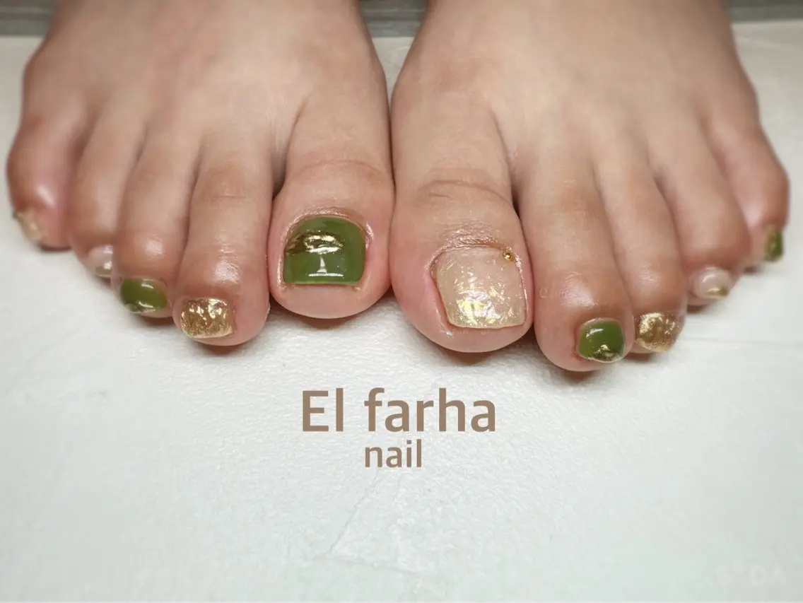 ネイル フットネイル El  Farha nailのネイルデザイン