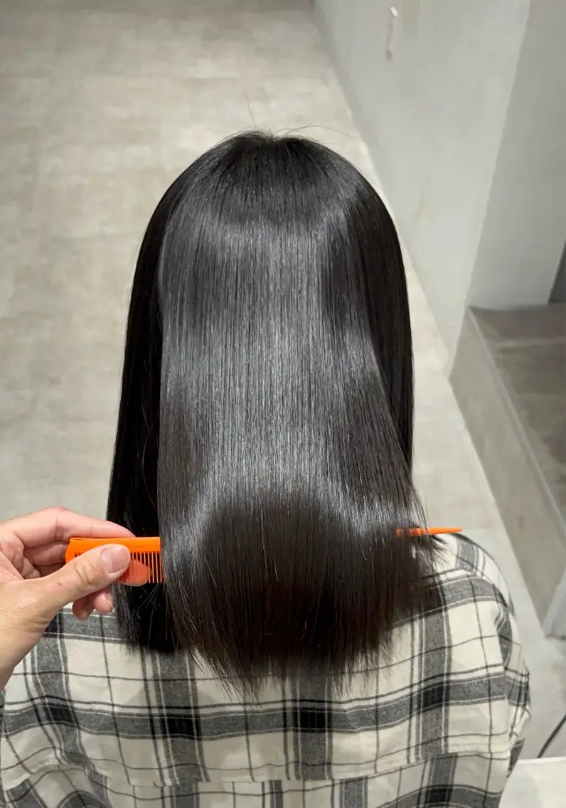 ミディアム 縮毛矯正 トリートメント CoCooN TAKUMAのヘアスタイル