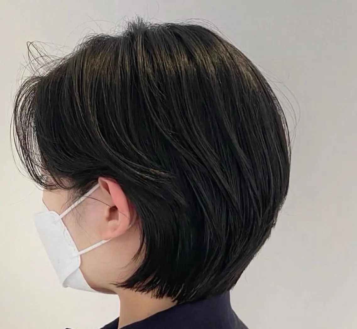 ショート 髪の年齢悩み解消/ 白髪と癖毛 松本雄光のヘアスタイル
