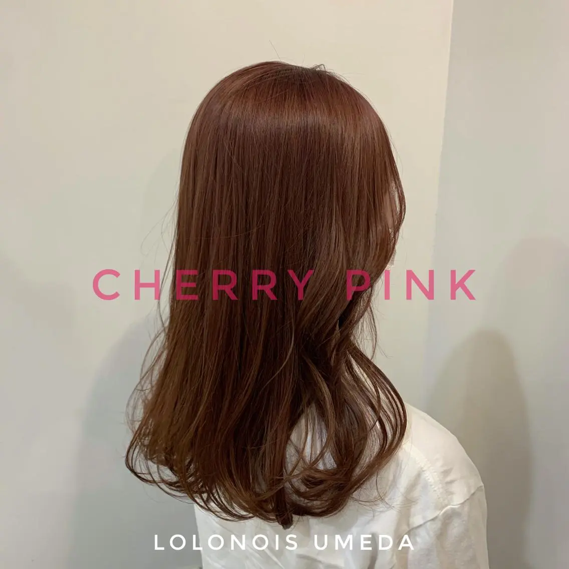 ロング カラー ピンクカラー Lolonois梅田 /Okazaki:)のヘアスタイル