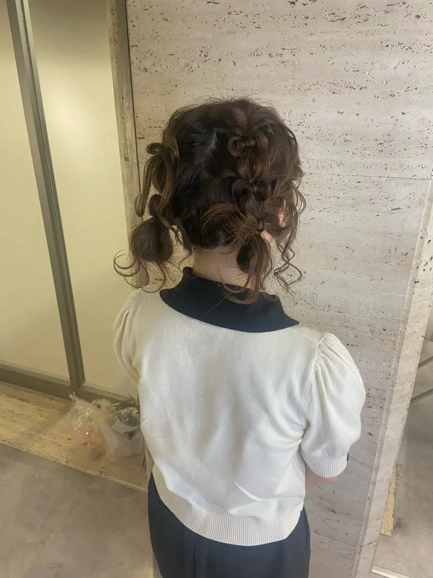 ヘアアレンジ お団子ヘア 🍓 あいか🍓のヘアスタイル