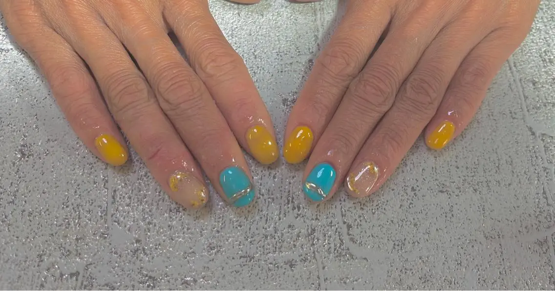 ネイル ミラーネイル シンプルネイル Mimi Nailのネイルデザイン