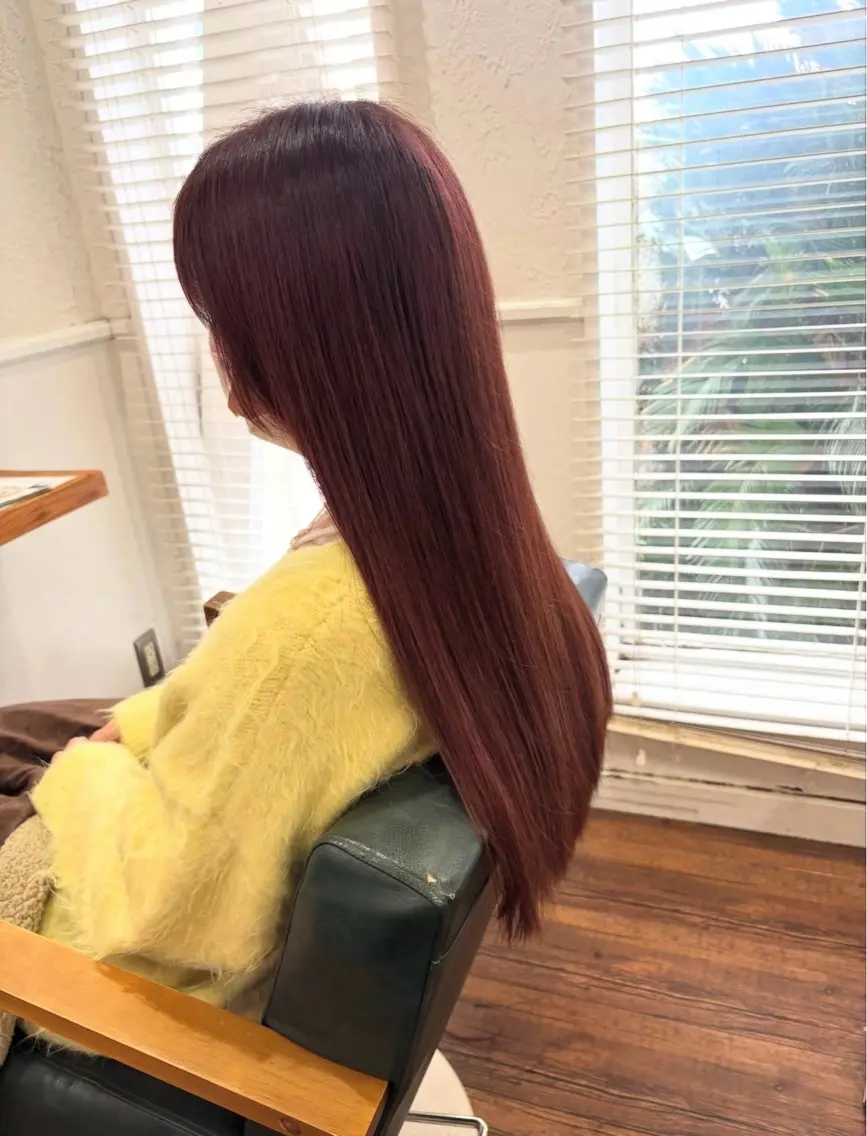 𓂃   🍋‍🟩髪に優しい髪質改善ストレート＋カラーの写真