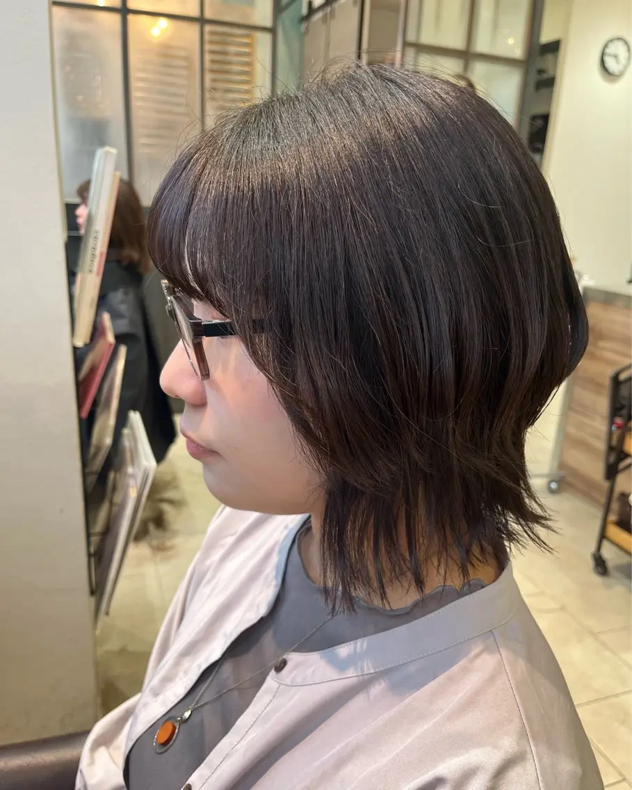 似合わせ小顔カット💇♀️+オーガニックTR🌈 シャンプー、ブロー込み🫧の写真