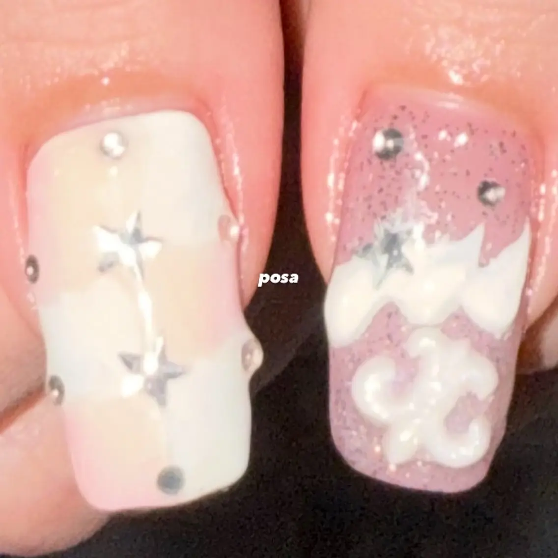 ネイル ピンク シンプルネイル ハンドネイル posa nail モエミのネイルデザイン