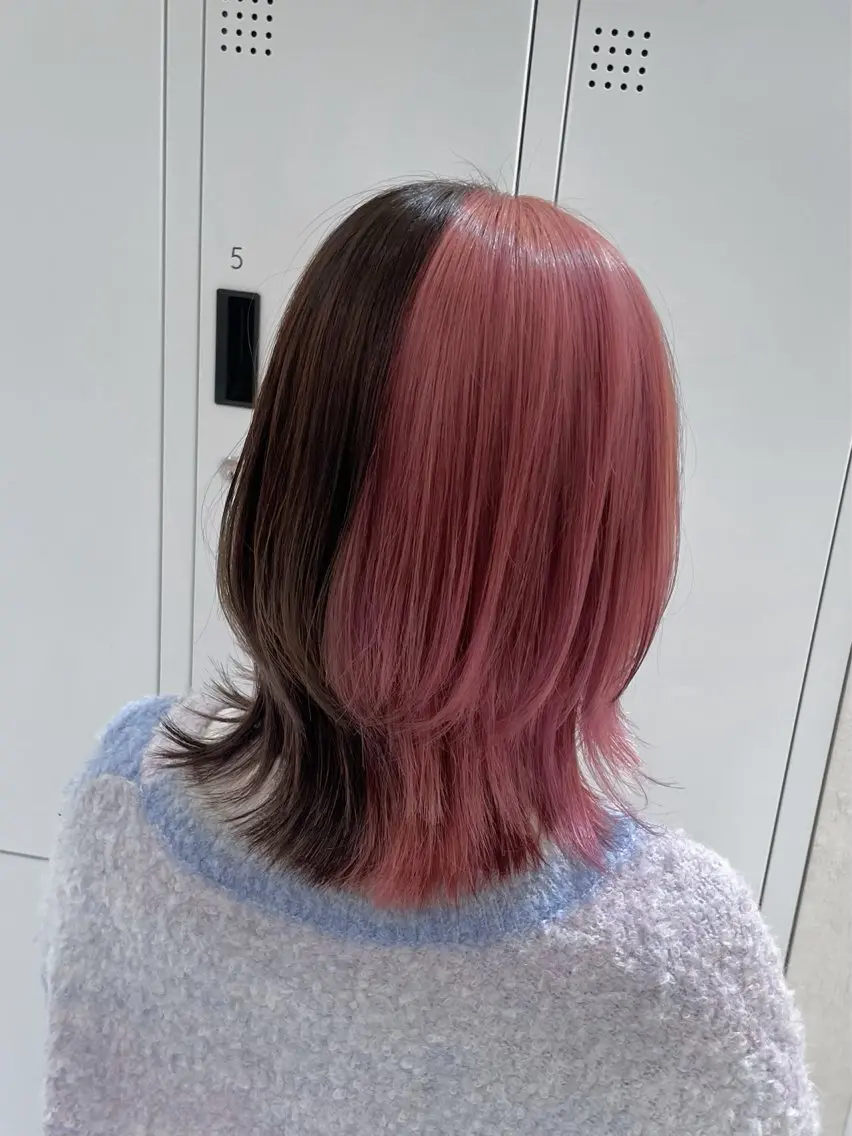 ミディアム カット ヘアカラー トリートメント ⚜️ウルフカット⚜️ タナミ ミハルのヘアスタイル