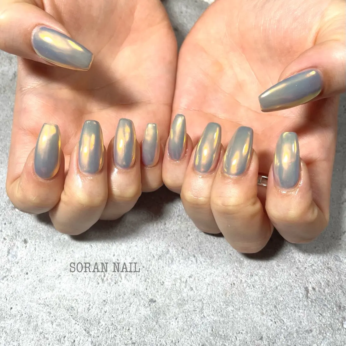 ネイル ミラーネイル ハンドネイル soran nailのネイルデザイン