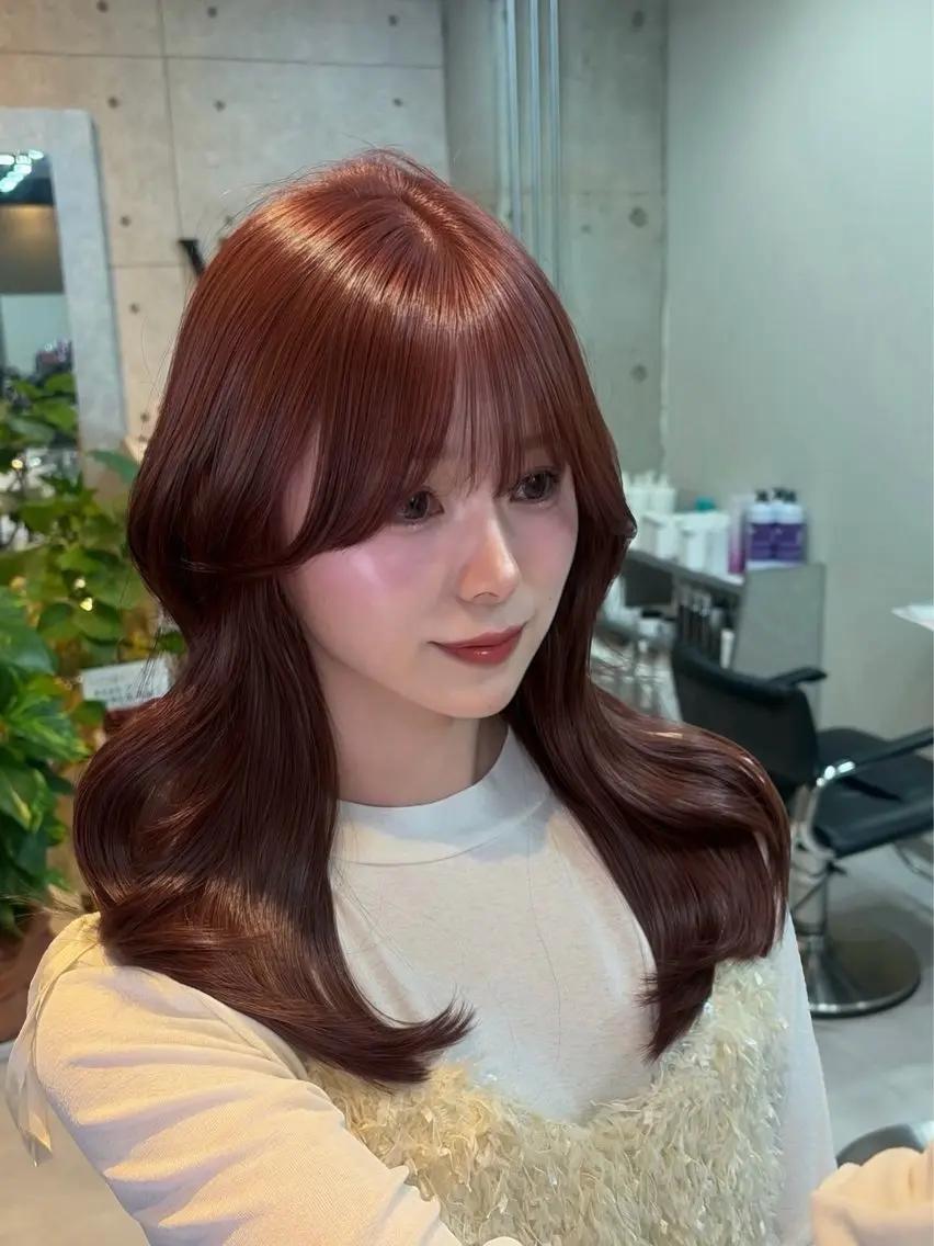 セミロング カラー 韓国/透明感カラー みのり 🕊️のヘアスタイル