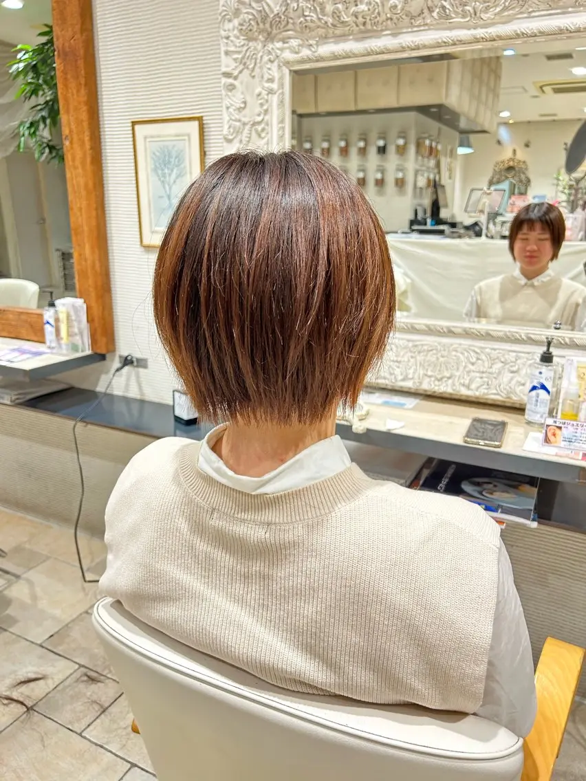 ショート ショートボブ ボブ ショートヘア 土佐 彩純のヘアスタイル