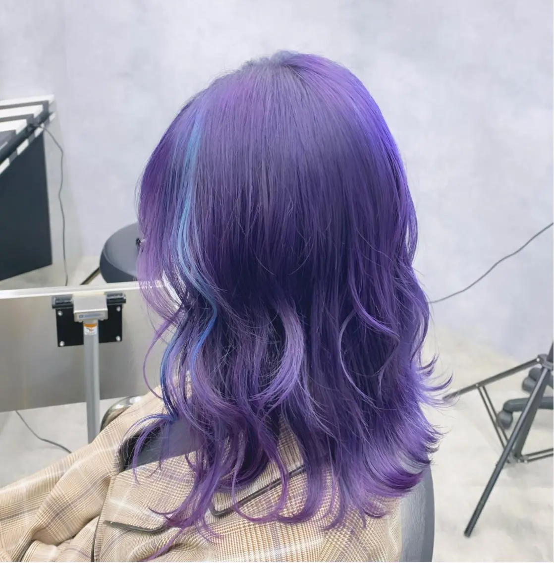 ミディアム カラー ハイトーンカラー ラベンダーカラー 韓国風ヘア ブリーチ&エクステ 🥀ケアカラー特化のヘアスタイル