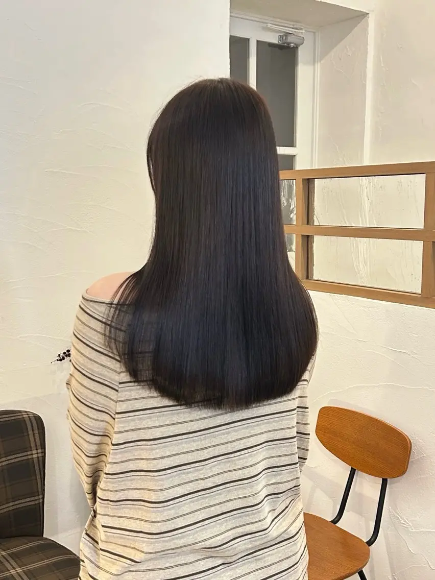 ロング カラー 透明感カラー カット ヘアカラー 水谷 優華のヘアスタイル