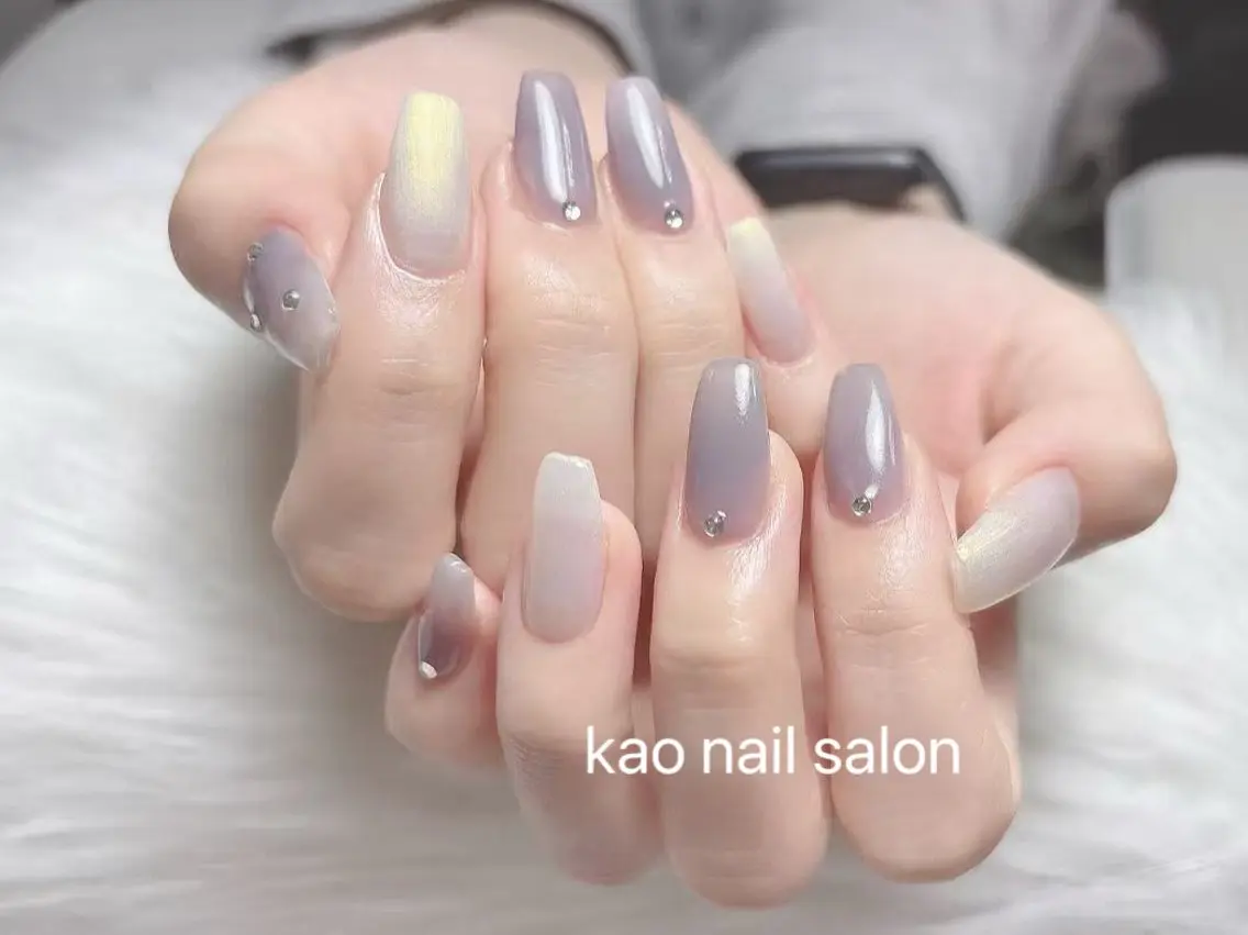 ネイル ハンドネイル kao nail マグネット/長さだしのネイルデザイン