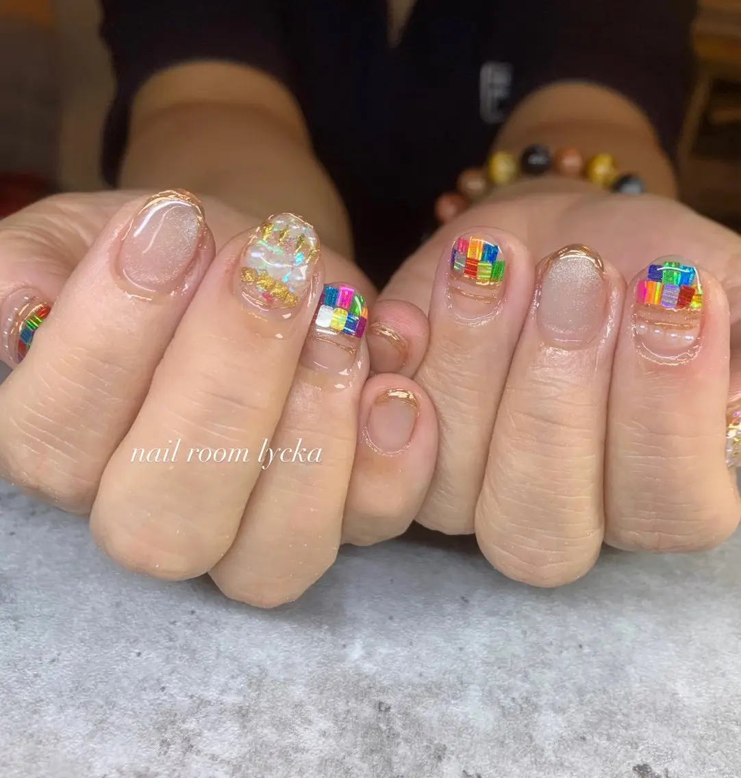 ネイル ネイルルームリッカ 𝐦𝐚𝐲𝐮のネイルデザイン
