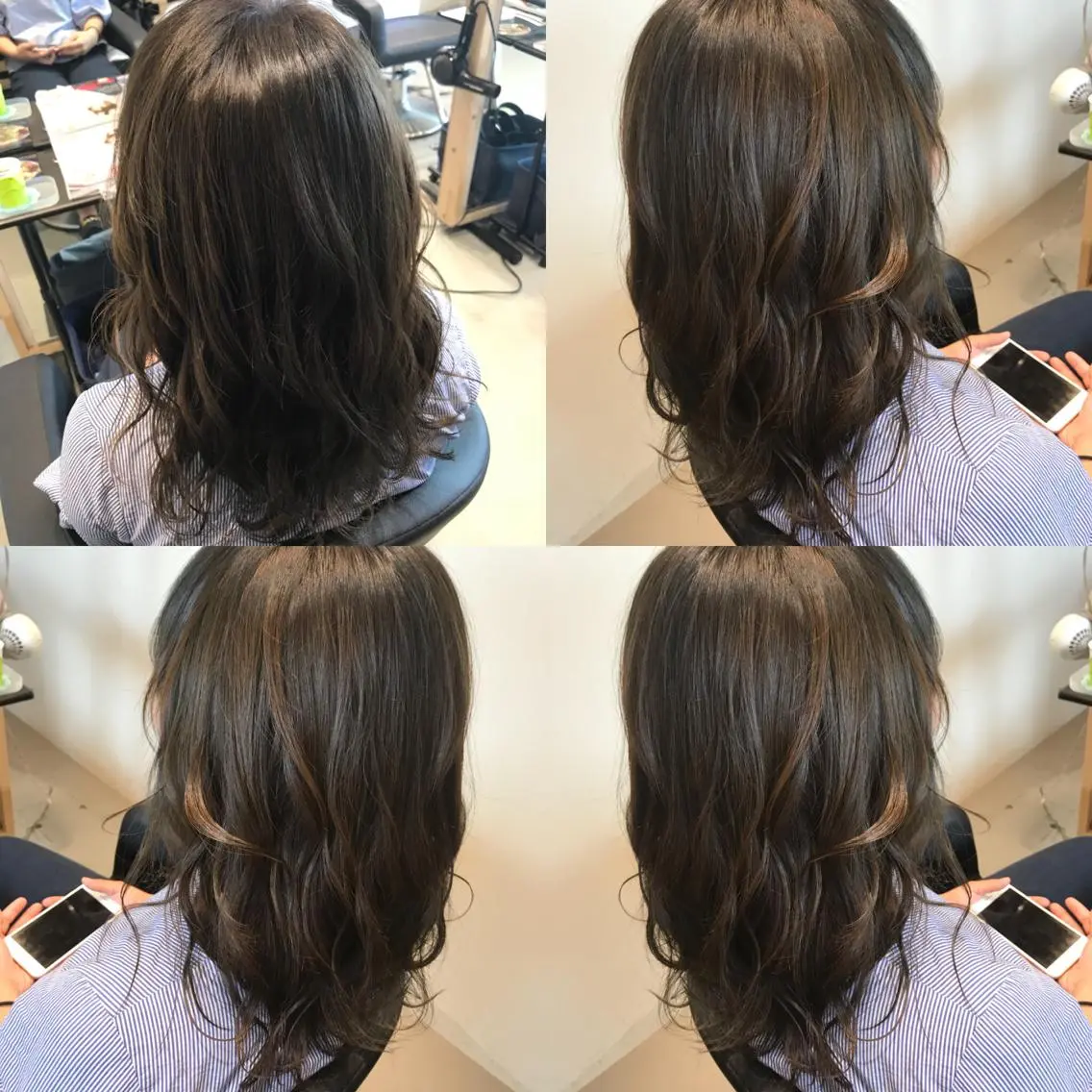 ミディアム カラー アッシュ 大久保 隆蔵のヘアスタイル