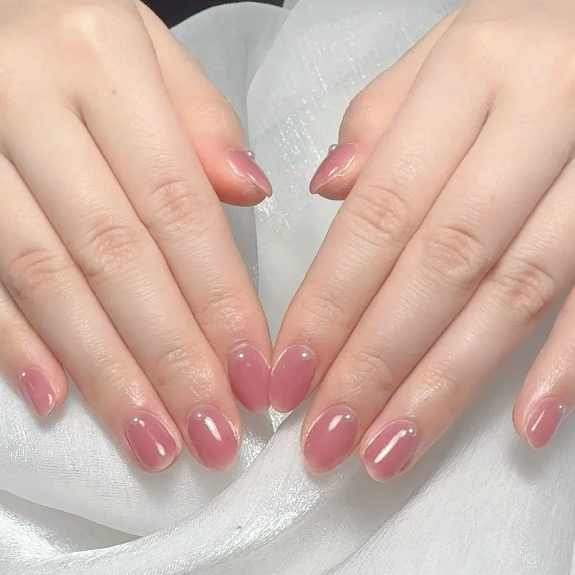 メンズ ネイル メンズ韓国風 アートネイル オーロラネイル ガーリー キラキラネイル ハンドネイル Nail salon 木にいるのネイルデザイン