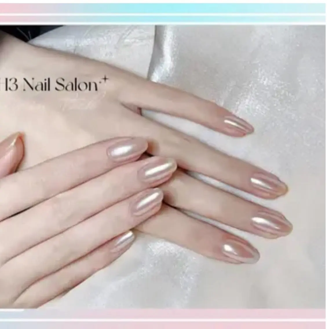 ネイル ハンドネイル H3 Nail Tsuki🦋💙のネイルデザイン