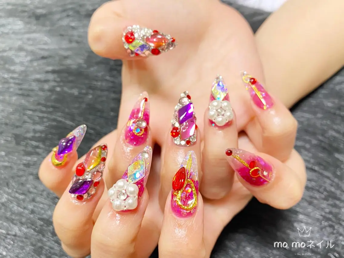 カラー メンズ ネイル スカルプネイル MOMO nailのネイルデザイン