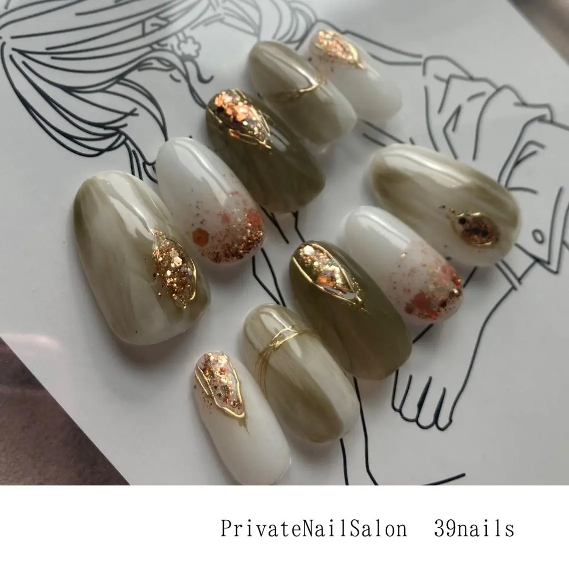 ネイル グラデーション キラキラネイル ニュアンスネイル 39-nails EharaMikuのネイルデザイン