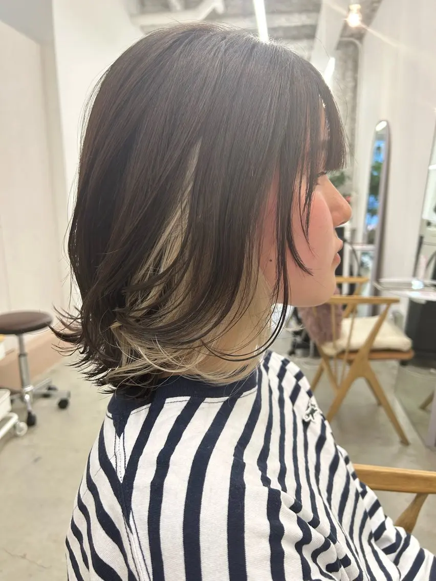 ミディアム カット ヘアカラー トリートメント 名古屋/久屋大通 /不破新のヘアスタイル
