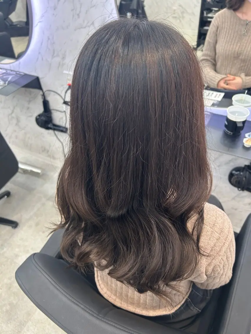ロング カラー ベージュカラー ヘアカラー カット¥1100 ✂️MIUのヘアスタイル