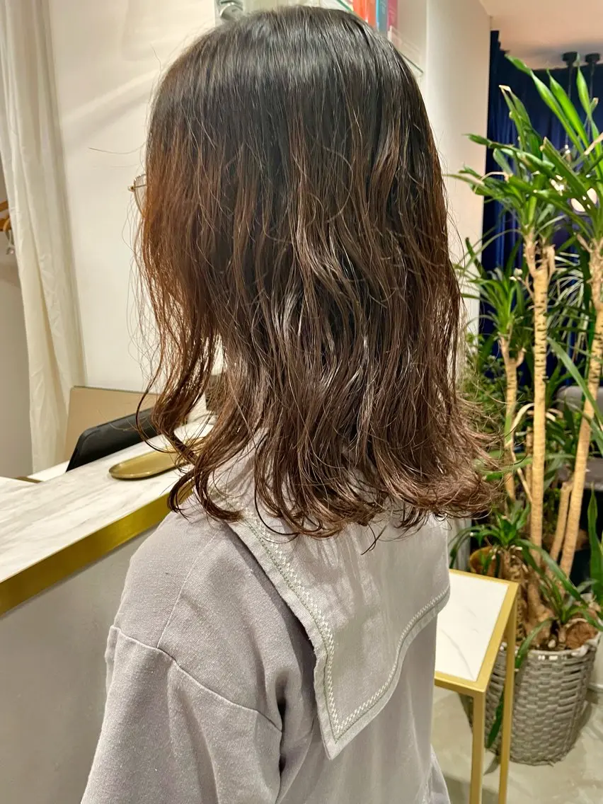 ミディアム パーマ ミディアムパーマ 伊藤 まみのヘアスタイル