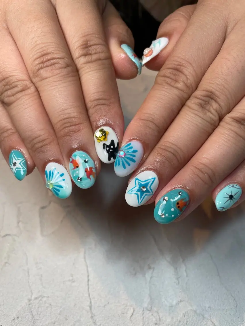 ネイル 長さ出し ハンドネイル Nail salon Euphoriaのネイルデザイン