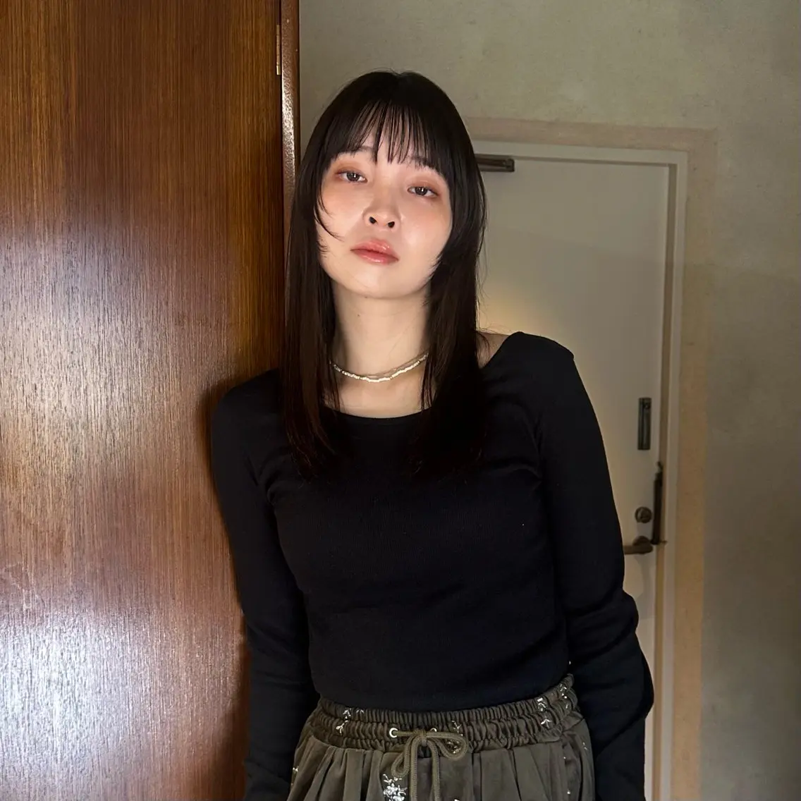セミロング カラー 顔まわりレイヤー 顔周りカット レイヤーカット 橋本叶夢/ お洒落hairのヘアスタイル