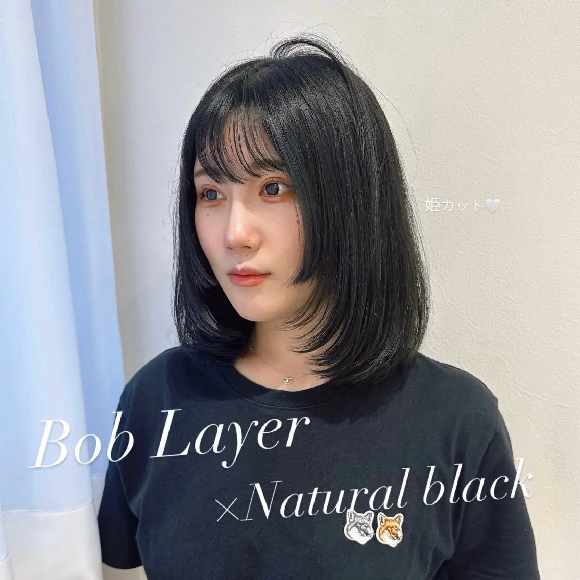 ミディアム 韓国𝐻𝑎𝑖𝑟 🇰🇷🖤ハラのヘアスタイル