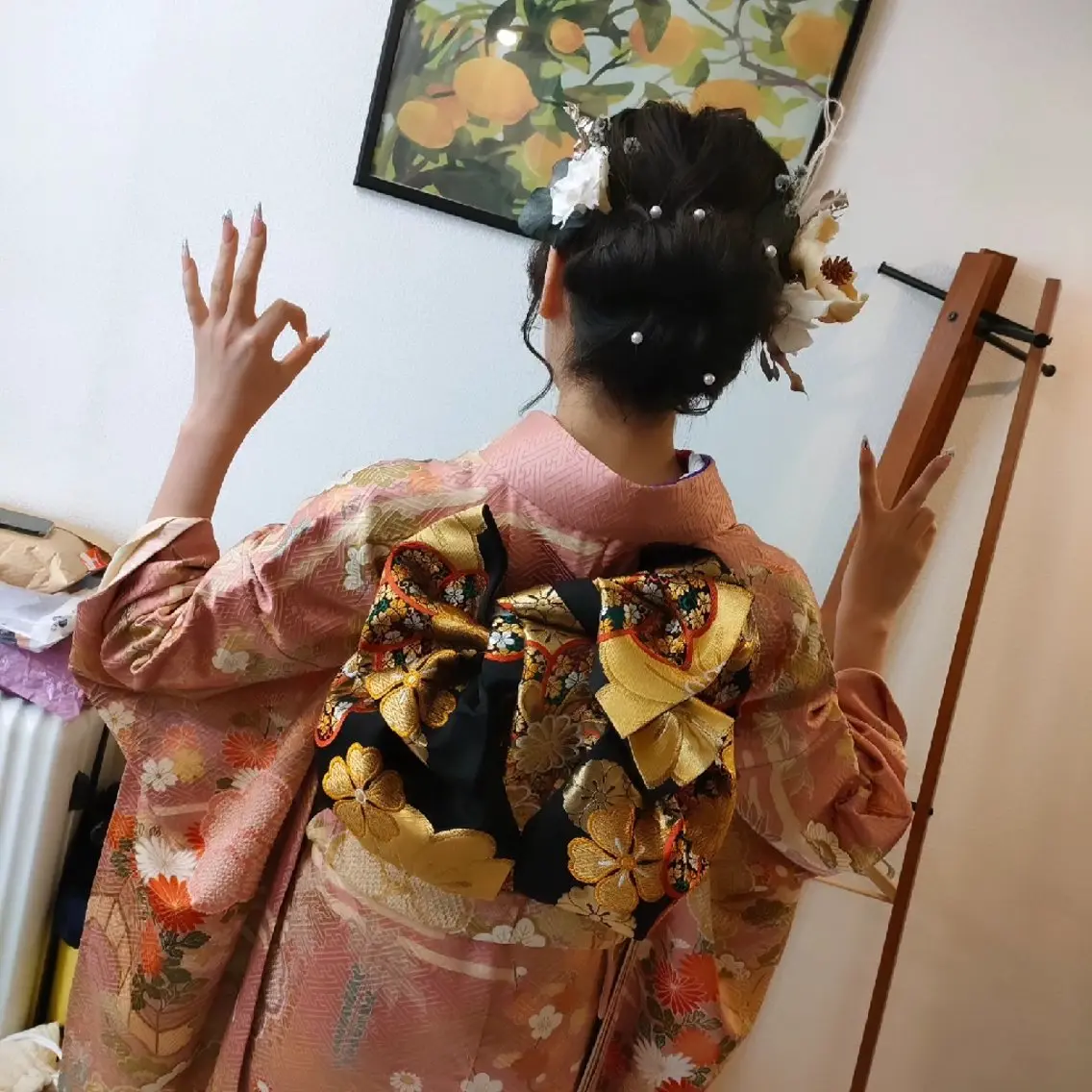 ヘアセット＋振袖着付け/ご予約時お電話にてやり取り可能な方補足文読んでねの写真