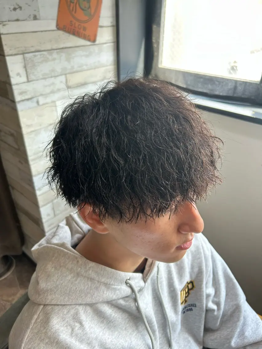 ショート パーマ メンズ カット パーマ HRK1st RYOKIのヘアスタイル