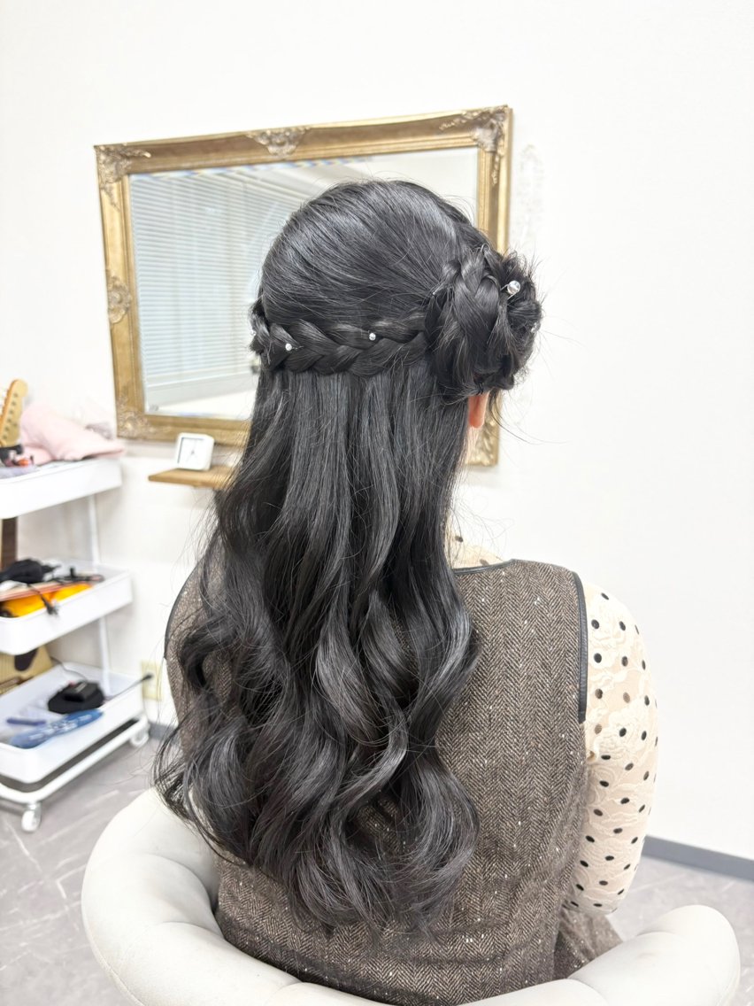 ヘアアレンジ 結婚式・ブライダル ヘアセット ヘアサロン ミカヅキのヘアスタイル