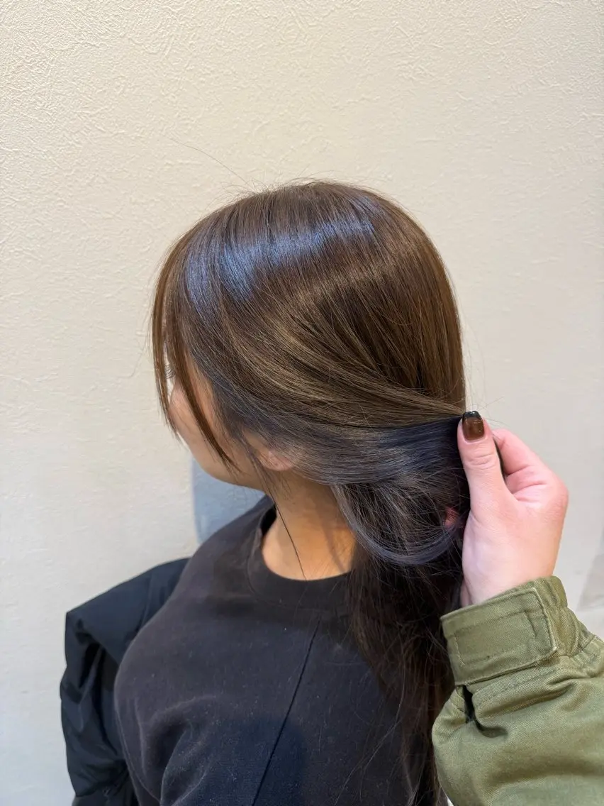 カラー インナーカラー 北川 万里子のヘアスタイル