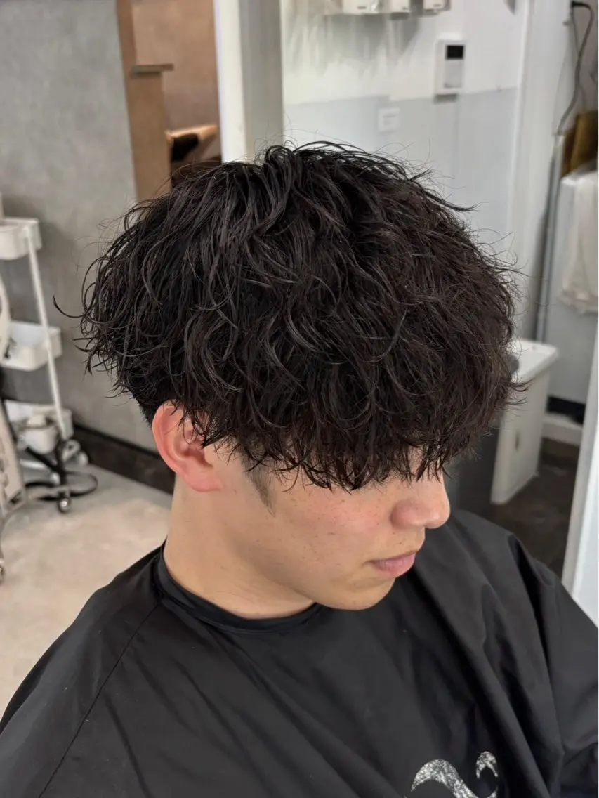 ショート カット パーマ ヘッドスパ MAHO/透明感カラ ー/髪質改善🍒のヘアスタイル