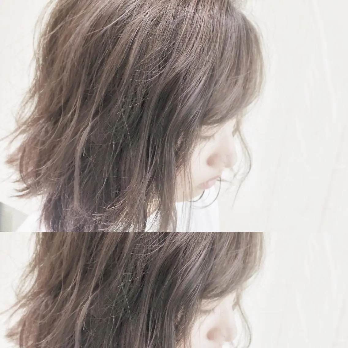 ショート カラー グレージュ ボブ 外ハネヘア カット ヘアカラー トリートメント ブリーチ/バレイヤ ージュ川端裕司のヘアスタイル