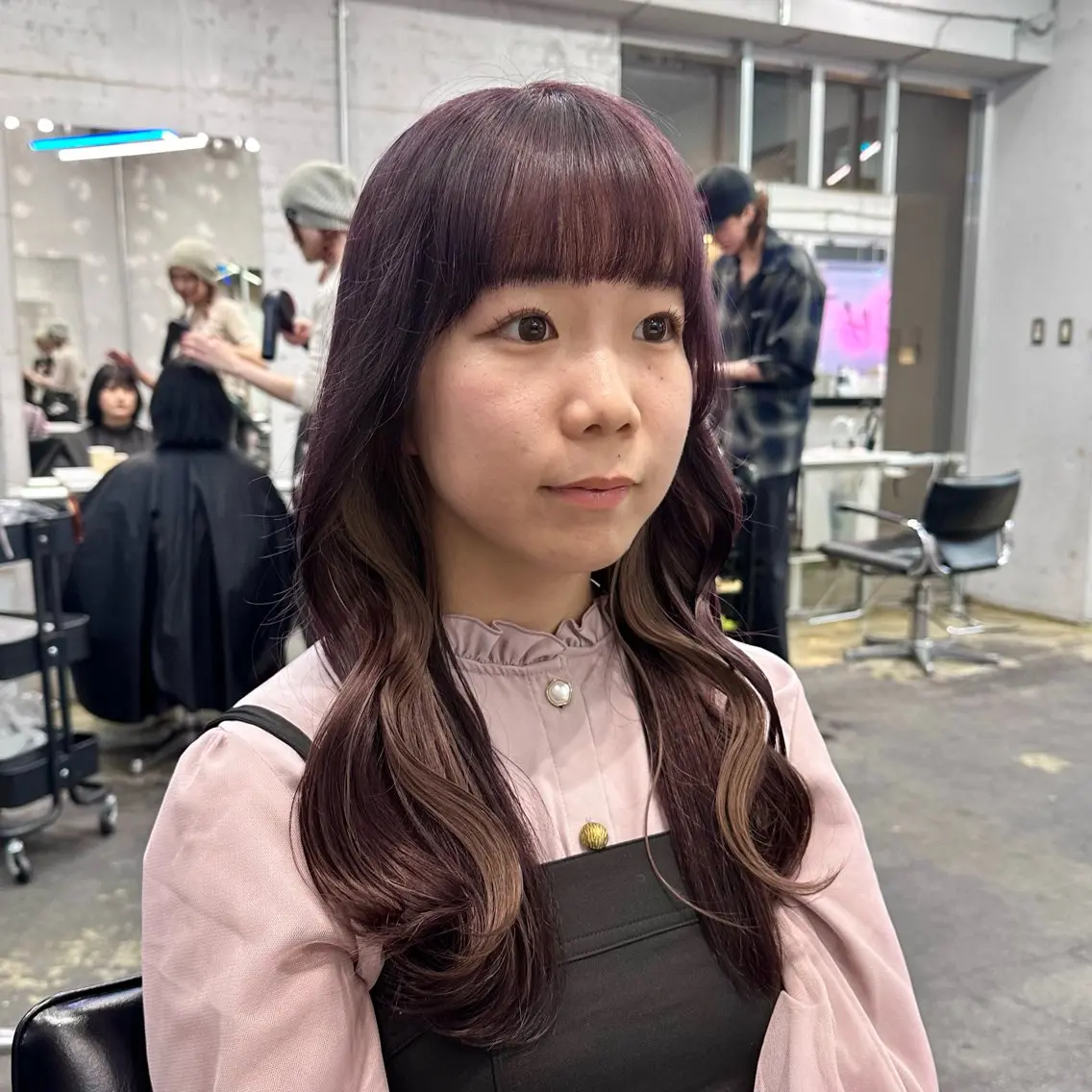 ロング カラー ヘアアレンジ ベージュカラー イヤリングカラー ホワイトベージュ 🎀モテ暖色× エクステ🎀あかりのヘアスタイル