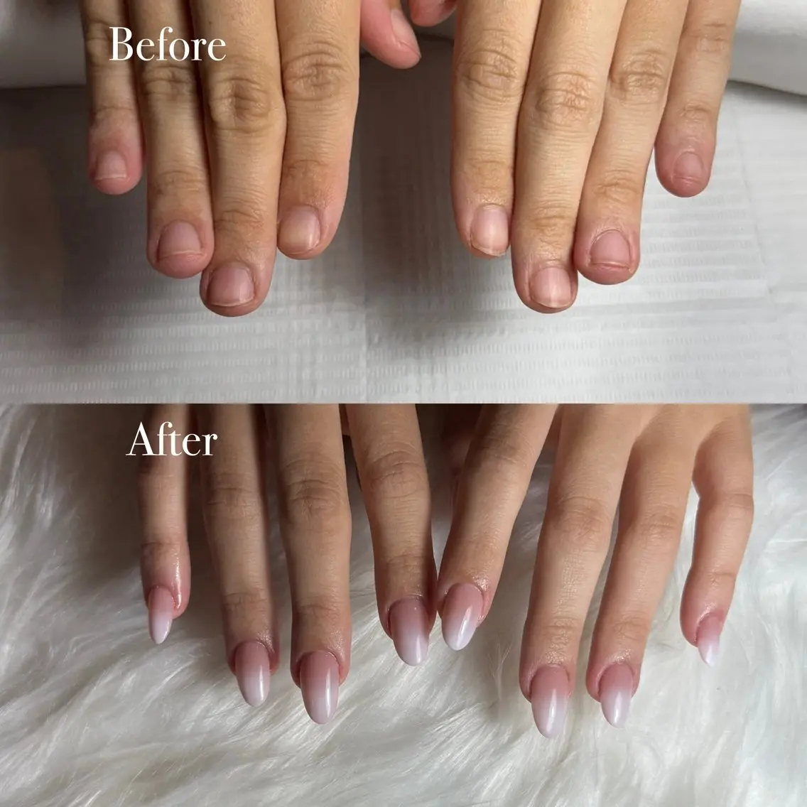 ネイル 長さ出し ジェルネイル ホワイト ハンドネイル NailTailor ネイルテイラーのネイルデザイン