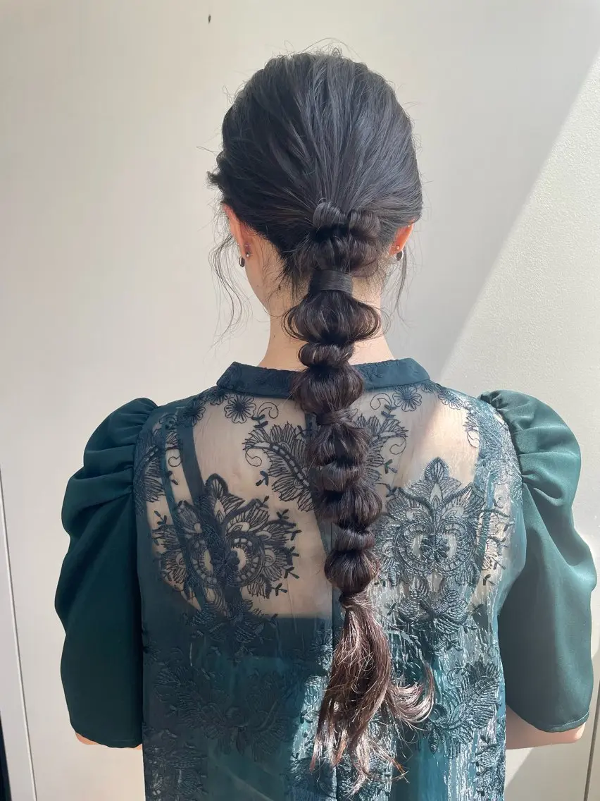 ロング ヘアアレンジ ヘアセット 🎀レイヤー/パーマ カラー/ai🎀のヘアスタイル