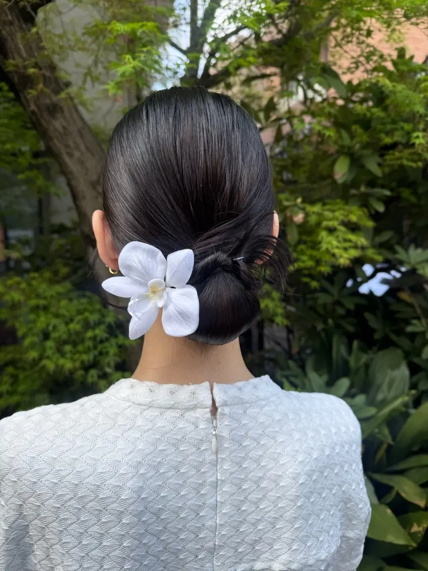セミロング ヘアアレンジ ヘアセット 🎗️【ヘアセット 美眉】吉川玲🎗️のヘアスタイル