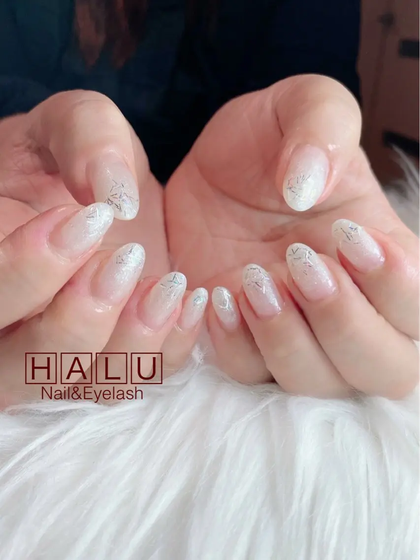 ネイル キラキラネイル シンプルネイル HALU ハルのネイルデザイン