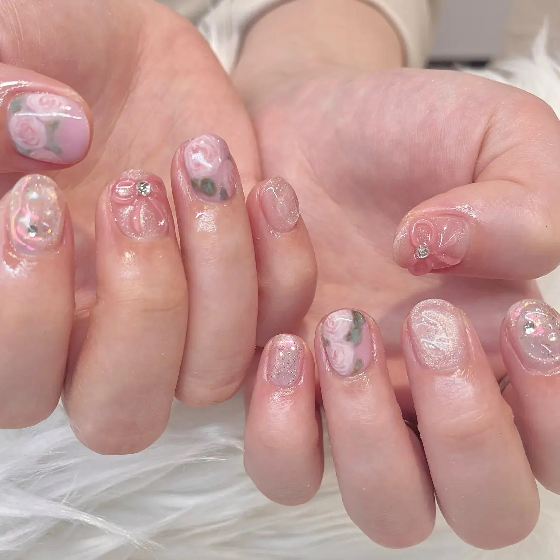 ネイル ハンドネイル 新井 ひなののネイルデザイン