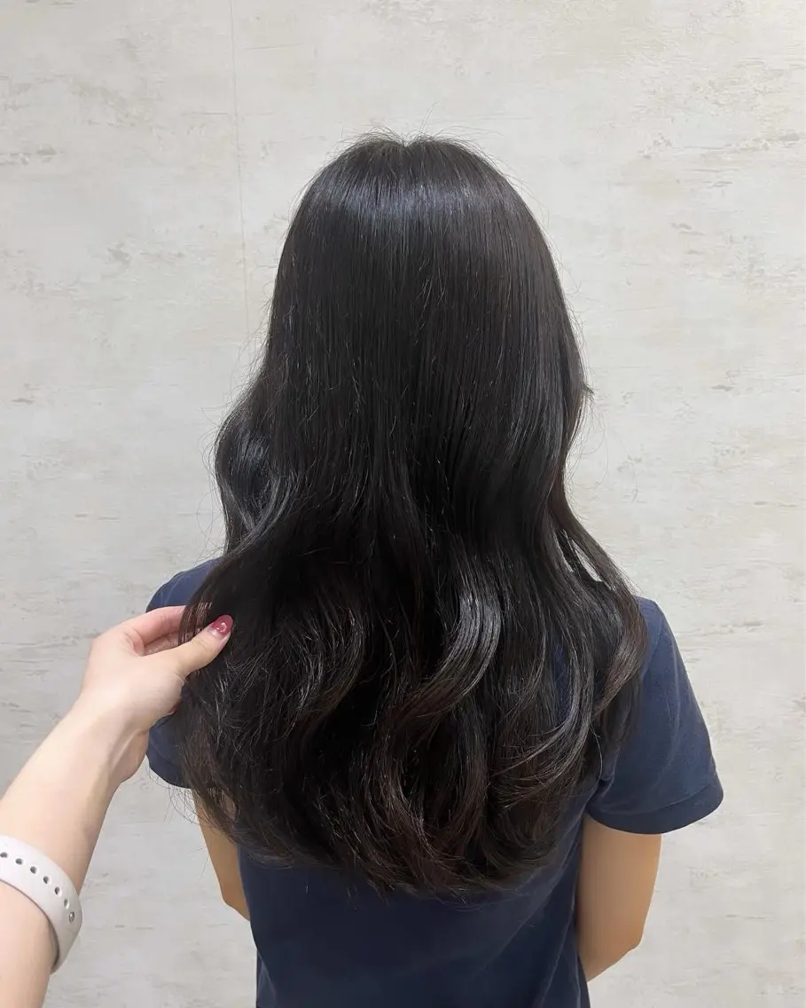 ロング カラー 杉田 涼のヘアスタイル