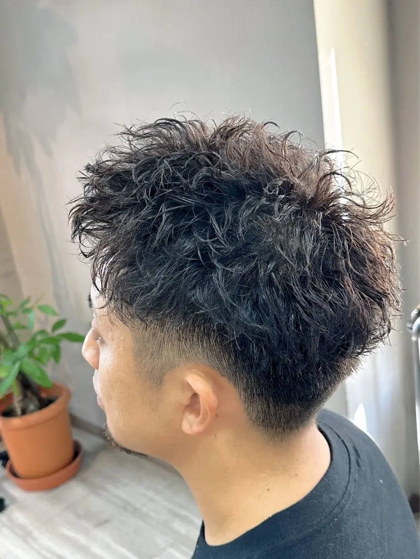 メンズ メンズパーマ arika オケシ　リョウダイのヘアスタイル