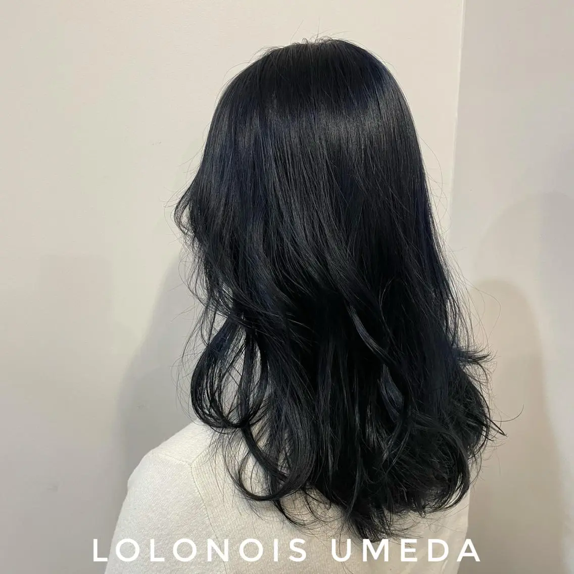 ロング カラー ブルーカラー ネイビーカラー Lolonois梅田 /Okazaki:)のヘアスタイル